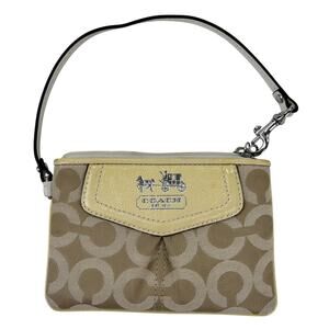 Coach Stagecoach Design Wristlet Coach Signature Small Handbag Wristlet